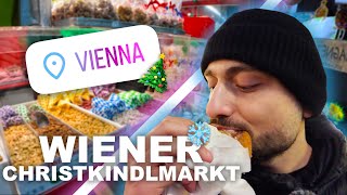 Ich TESTE den GRÖSSTEN Weihnachtsmarkt in WIEN 🎄✨ [upl. by Roeser]