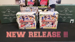 NEW RELEASE 2024 Bowman Baseball Mega Box Rip [upl. by Wolf490]