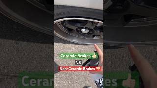 Ceramic Brake Pads VS NonCeramic Brake Pads 🛞 cars shorts mechanic ceramic [upl. by Franek]