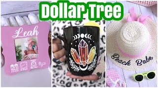 DOLLAR TREE DIY Cricut Hacks and Crafts So simple [upl. by Leah238]