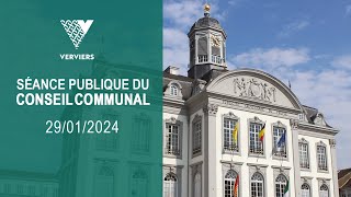 Conseil Communal  Ville de Verviers  29 janvier 2024 [upl. by Ameer644]