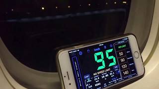 Boeing 777200 takeoff speed recording [upl. by Crocker]