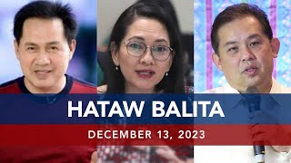 UNTV HATAW BALITA  December 13 2023 [upl. by Lucey588]