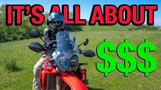 Do you combine your finances as a couple  Honda CRF300 Rally [upl. by Eudocia]