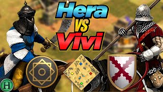 Saracens vs Burgundians  1v1 Arabia  vs Vivi  AoE2 [upl. by Tulley881]