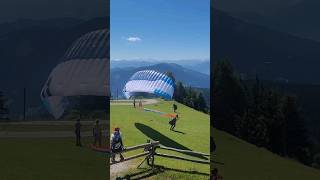 Paragliding launch in Werfenweng paragliding parapente [upl. by Haridan]