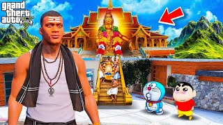 Shin Chan amp Franklin Build Ayyappa Manikanta Swamy Temple in Gta 5 in Telugu [upl. by Namolos]