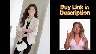 BUY PRODUCT HERE Korean Fashion Single Button Blazers Mujer Womens Coat Jacket Autumn blazer [upl. by Weihs]