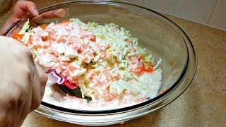 How to Make Coleslaw  Homemade Coleslaw Recipe  KFC Style Coleslaw [upl. by Maddocks499]