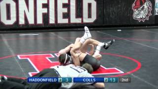 Wrestling Collingswood vs Haddonfield 2017 Highlights [upl. by Atteuqnas]