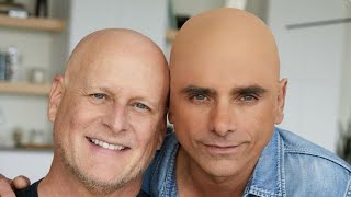 John Stamos Wears Bald Cap in Solidarity After Bro Dave Couliers Cancer Diagnosis [upl. by Dael]