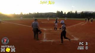 AFA Nationals 12U Firecrackers Ortega Medina vs AM Martinez [upl. by Ellirpa]