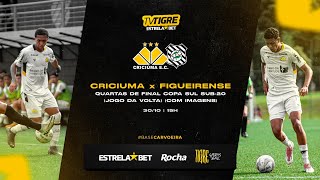 COM IMAGENS  CRICIÚMA 0x1 FIGUEIRENSE  QUARTAS DE FINAIS COPA SUL SUB20  JOGO DE VOLTA [upl. by Verine]