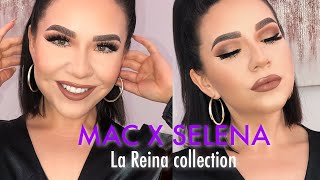 SELENA X MAC LA REINA COLLECTION TUTORIAL AND REVIEW [upl. by Flannery]