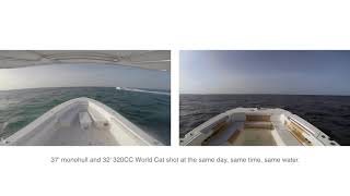 Powered Catamaran vs Monohull Comparison [upl. by Llerej303]