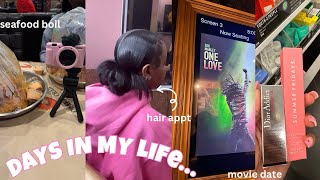 chill days in my life REALISTIC  hair appointment movie date zara haul [upl. by Sheets]