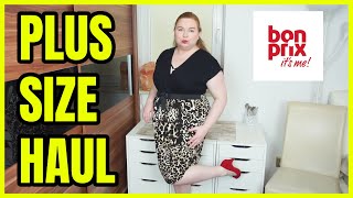 BONPRIX PLUS SIZE HAUL  SUKIENKA SZTOS 😱 👗💗 [upl. by Warfold]