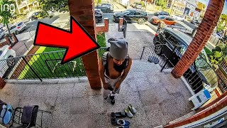 BEWARE OF THESE PORCH THIEVES Doorbell Camera Footages [upl. by Llecrad]