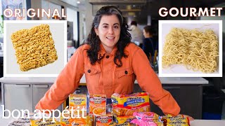 Pastry Chef Attempts to Make Gourmet Instant Ramen  Gourmet Makes  Bon Appétit [upl. by Marguerie]