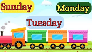 Days of the week  Days Name  7 Days Name for kids  Sunday Monday  Tuesday [upl. by Glorianna]