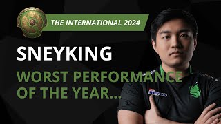 SNEYKING WORST Performance of the YEAR  Dota 2 TI 2024 Interview [upl. by Friday962]