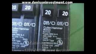 CutlerHammer 20A Circuit Breaker denisoninvestmentcom [upl. by Eatnoled]