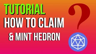 How to claim and mint Hedron [upl. by Selima]