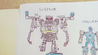 icepick and chaincraw transformers power core [upl. by Files]