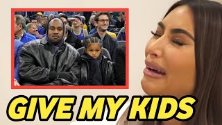 GIVE MY KIDS🔴 Kim Kardashian MOURNS as She LOST CUSTODY of Her Kids to Kanye [upl. by Ettevram]