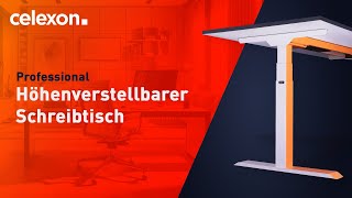 celexon elektrisch höhenverstellbarer Schreibtisch Professional Teaser [upl. by Kenwrick534]