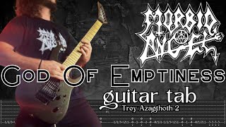 God Of Emptiness  Morbid Angel Guitar Tab  Trey 2 [upl. by Lothario]