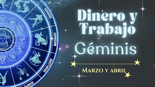 Géminis♊ Tarot Dinero💰 y Trabajo🔝 – Marzo y Abril 2024  Tarot Tortuga🐢 [upl. by Llenral]