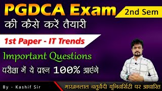 It Trends pgdca Exam preperation  Important questions for It Trends Exam [upl. by Mariana]