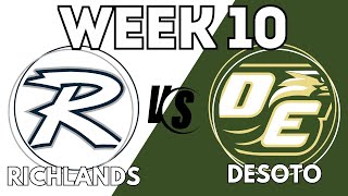 HS Series Richlands High vs DeSoto High  Week 10 [upl. by Adnalahs]