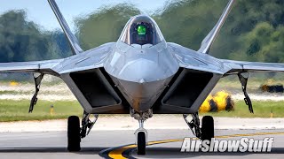 F22 Raptor Demo  Thunder Over Michigan 2023 [upl. by Aisinut]