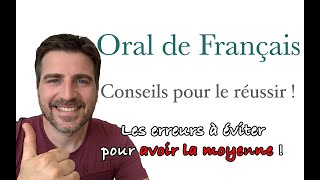 BAC ORAL de FRANÇAIS ✍️ AVOIR la MOYENNE 😌 CONSEILS pour le RÉUSSIR [upl. by Amlas]