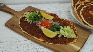 Lahmacun Tarifi Lahmacun Rezept [upl. by Eelana]