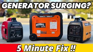 Generator won’t start Idles up and down DO THIS 5 Min fix [upl. by Navillus]