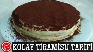 Kolay Tiramisu TarifiPasta Tarifleri [upl. by Novyert]