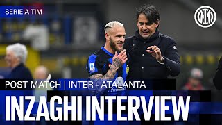 SIMONE INZAGHI INTERVIEW  INTER 40 ATALANTA 🎙️⚫🔵 [upl. by Ihcur]