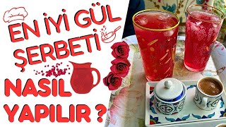 EN İYİ GÜL ŞERBETİ NASIL YAPILIR   ŞERBET YAPMANIN PÜF NOKTALARI  Talha Uğurluel [upl. by Fatima689]