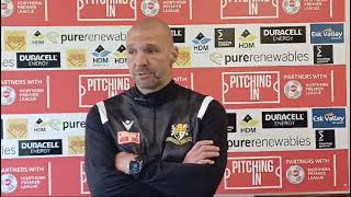 INTERVIEW  Denny Ingram after today’s match v Consett AFC [upl. by Fulbert]