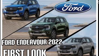 New Ford Endeavour 2022 First Look [upl. by Yrelav]