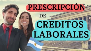 ⚖️Necesitar conocer sobre PRESCRIPCIÓN en el Derecho del Trabajo Argentino Jurista⚖️SJ11 [upl. by Garihc36]