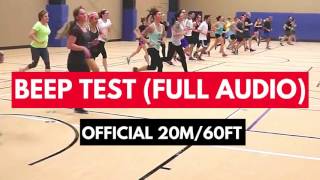 BEEP TEST FULL AUDIO 20m60ft  How to do the Beep Test Instructions in Description [upl. by Sad]