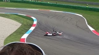 British Superbike bsb Assen 2013 CrashesAction [upl. by Lauretta84]