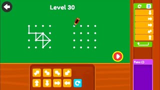 Connect the dots  Loops  level 21 to 30 by Kidlo Coding [upl. by Suolkcin]