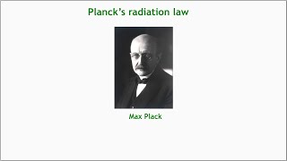 Plancks law [upl. by Quackenbush]