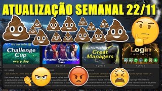 PES 2019  ATUALIZAÇÃO SEMANAL PIOR SEMANA PES2019 [upl. by Ahtelat]