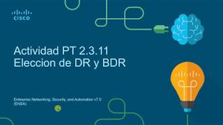 ENSA v7 2311 Packet Tracer  Determine the DR and BDR  En español [upl. by Ire852]